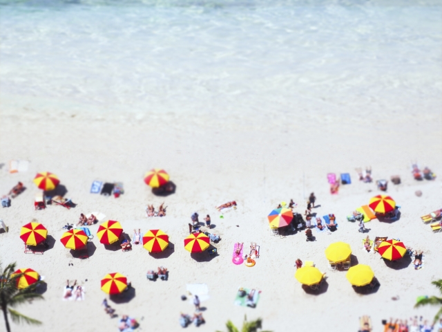 日焼け止め　海